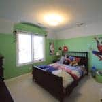 kids bedroom painted green